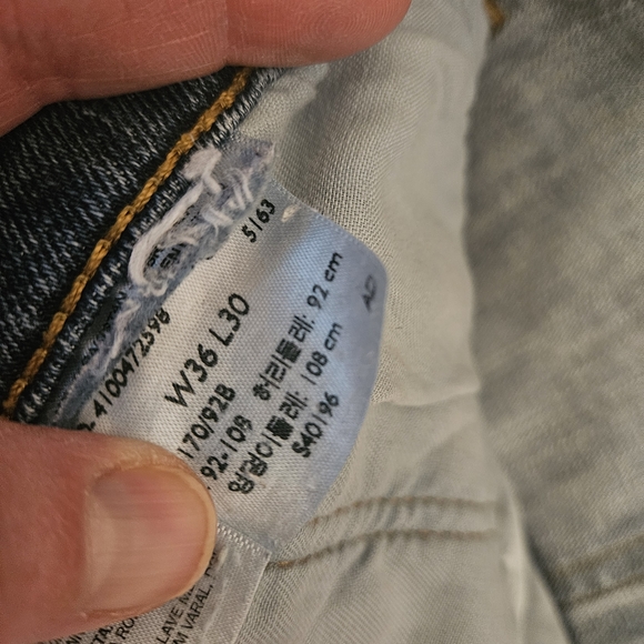 Levi's Classic Straight Blue Jeans 36×30 - Picture 7 of 8